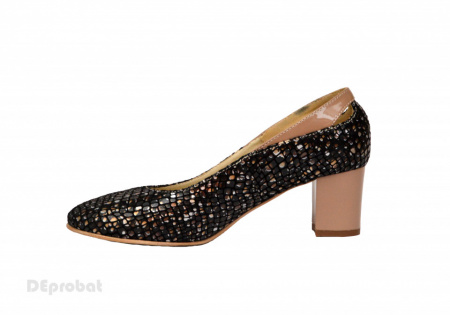 Pantofi dama eleganti cu toc imbracat in piele naturala cod P342 - Img 4