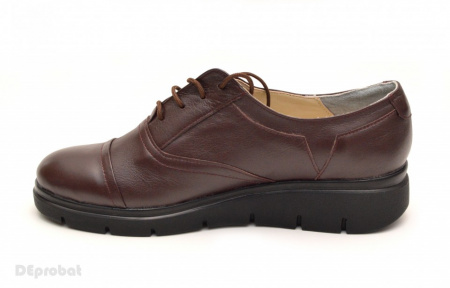 Pantofi dama maro casual-eleganti din piele naturala cod P47M - Img 4