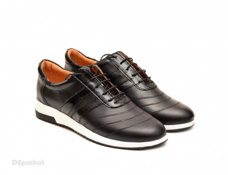 40 - Pantofi sport negri dama piele naturala cod P80 - Made in Romania