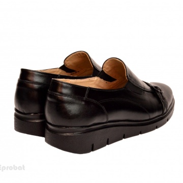 Pantofi dama negri casual-eleganti din piele naturala
