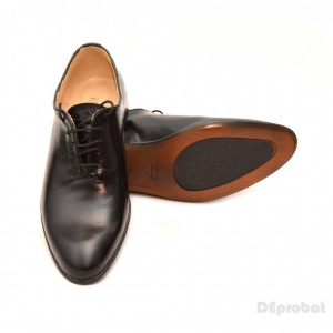 39 - Pantofi barbati piele naturala negri casual-eleganti cod P65N - LICHIDARE STOC 39 - Img 5