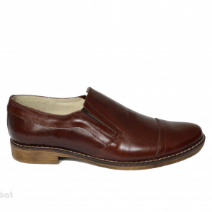 41 - Pantofi barbati piele naturala maro cu elastic cod P46 - LICHIDARE STOC 41 - Img 3
