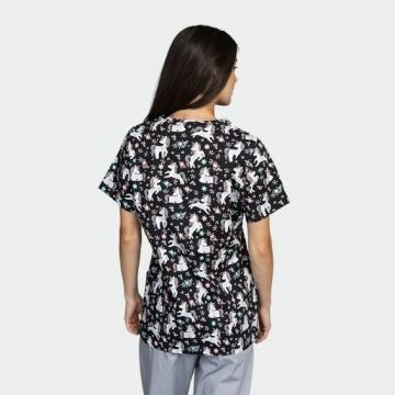 Bluza medicala - Flower Unicorn