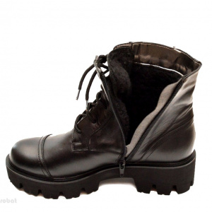 Bocanci dama piele naturala Negri sport-casual cod BOC13 - Made in Romania - Img 4