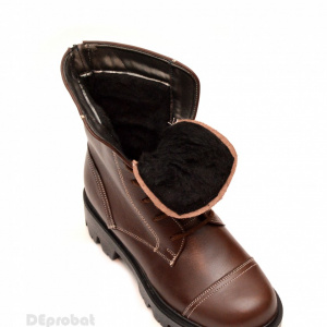 Bocanci maro dama piele naturala sport-casual cod BOC14M - Made in Romania - Img 5