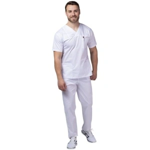 Costum medical PREMIUM unisex - alb