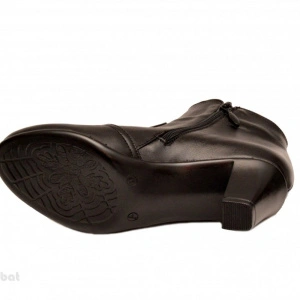 Ghete dama casual-elegante negre din piele naturala