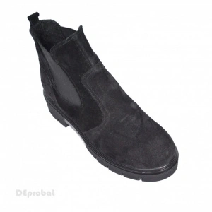 Ghete dama pentru primavara si toamna din piele naturala velur negru