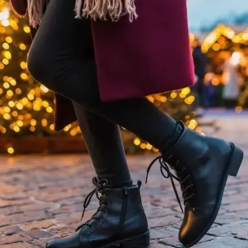 Ghete piele dama romanesti Negre casual-elegante cod G14N - Made in Romania
