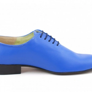 Pantofi barbatesti albastri piele naturala casual-eleganti cod P65A