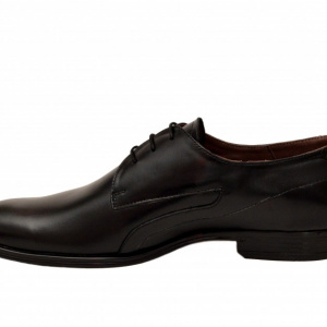 Pantofi barbatesti negri lucrati manual piele naturala cod P154N - Editie de LUX - Img 2