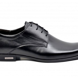 Pantofi barbati piele naturala negri casual-eleganti