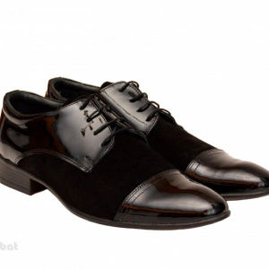 Pantofi barbati piele naturala negri casual-eleganti cod P169N - Editie de LUX