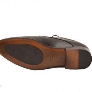 Pantofi barbati piele naturala negri casual-eleganti 