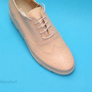 Pantofi dama bej casual-eleganti din piele naturala