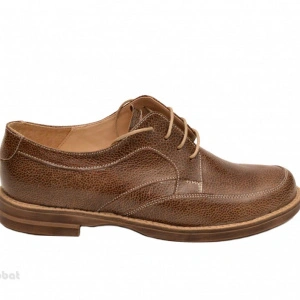 Pantofi dama casual din piele naturala maro