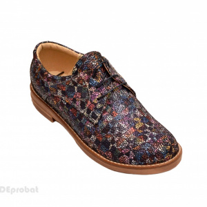Pantofi dama colorati lucrati manual din piele naturala