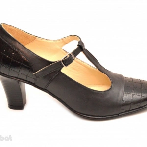 Pantofi dama din piele naturala negri