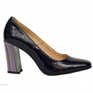 Pantofi dama eleganti din piele naturala negri cod P339