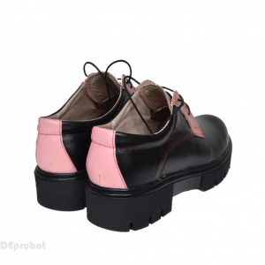 Pantofi dama negri lucrati manual din piele naturala