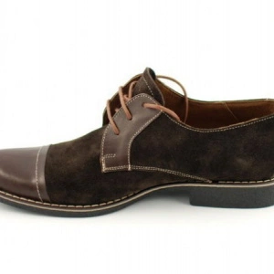 Pantofi maro barbati piele naturala casual-office
