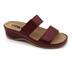 Papuci medicali Leon 2020 bordo - dama