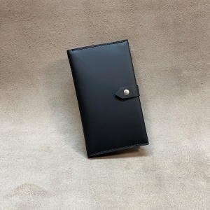 Portofel dama din piele naturala negru Lungo 