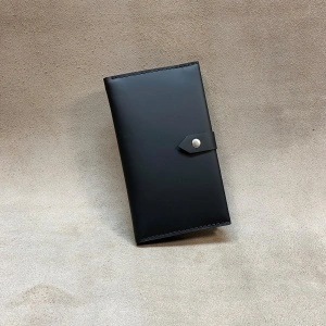 Portofel dama din piele naturala negru Lungo 