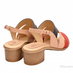 Sandale dama din piele naturala toc 5 cm cod