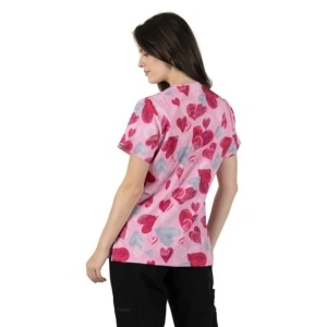 Bluza medicala roz - Love is in the air