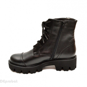 Bocanci dama piele naturala Negri sport-casual cod BOC13 - Made in Romania - Img 5