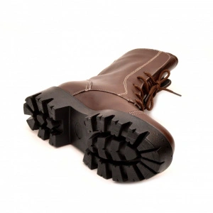 Bocanci maro dama piele naturala sport-casual