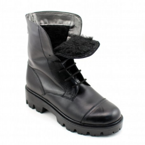 Bocanci negri dama piele naturala sport-casual