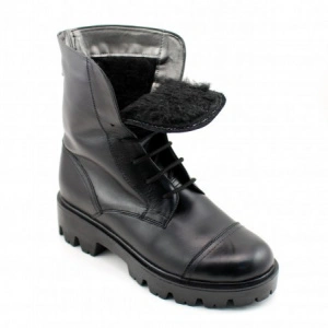 Bocanci negri dama piele naturala sport-casual