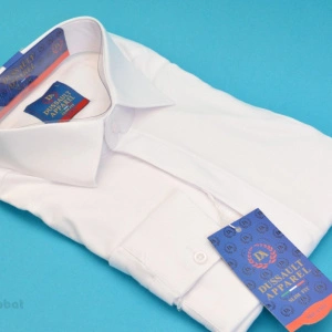 Camasa Alba Slim Fit cu nasturi ascunsi 