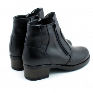 Ghete dama casual-elegante negre din piele natural
