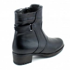 Ghete dama casual-elegante negre din piele naturala
