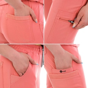 Pantaloni tip jogger corai - Ricci