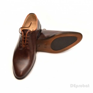 Pantofi barbati piele naturala maro casual-eleganti