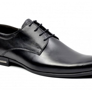 Pantofi barbati piele naturala negri casual-eleganti