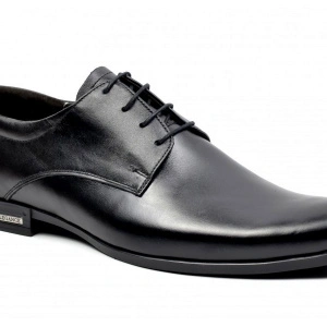Pantofi barbati piele naturala negri casual-eleganti