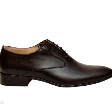 Pantofi barbati piele naturala negri casual-eleganti 
