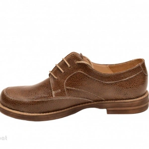 Pantofi dama casual din piele naturala maro