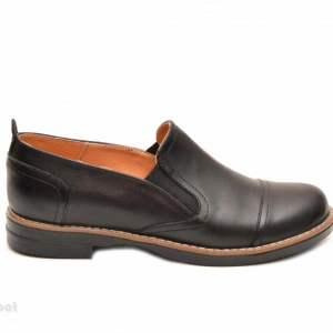 Pantofi dama negri casual-eleganti din piele naturala