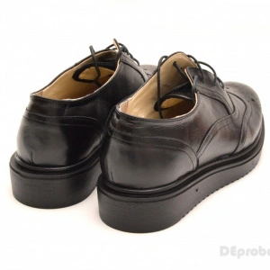 Pantofi dama negri casual-eleganti din piele naturala Oxford Black