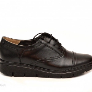 Pantofi dama negri casual-eleganti din piele naturala