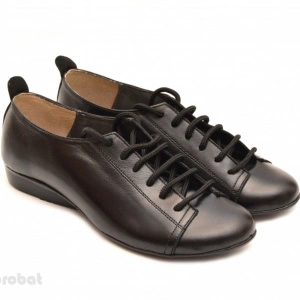 Pantofi dama negri casual-office din piele naturala cod P62