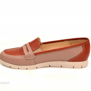 Pantofi dama sport-casual din piele naturala cu elastic