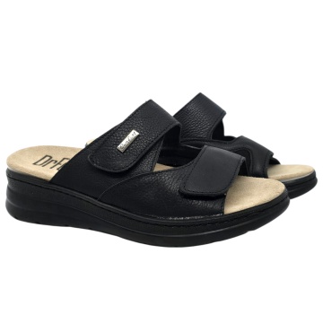 Papuci Dr Feet 5012 negru - dama - cu taloneta detasabila