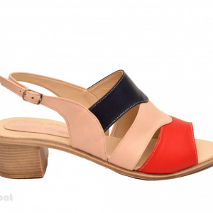 Sandale dama din piele naturala toc 5 cm cod